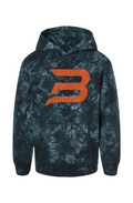 Youth Black Tie Dye Hoodie