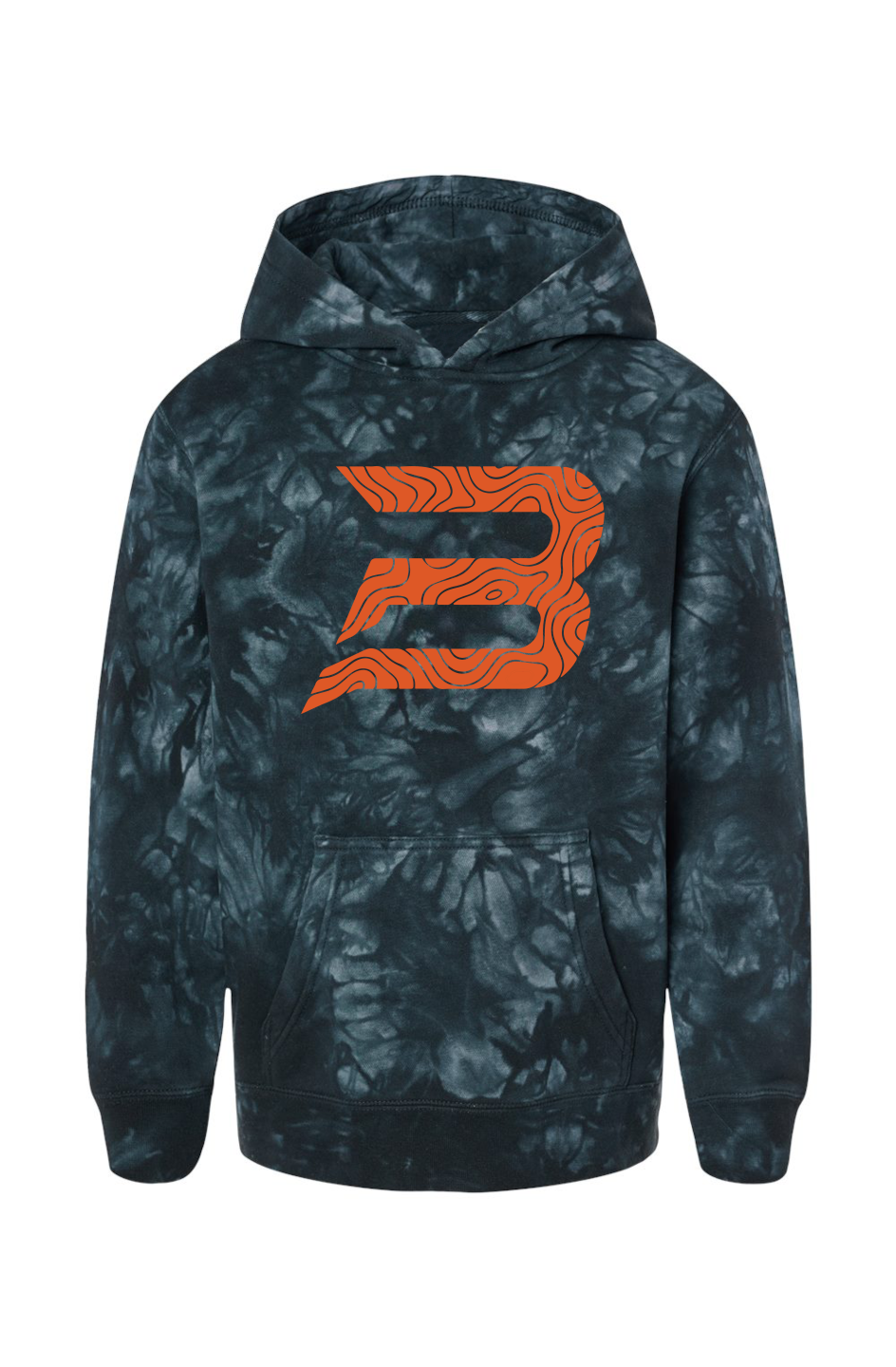 Youth Black Tie Dye Hoodie
