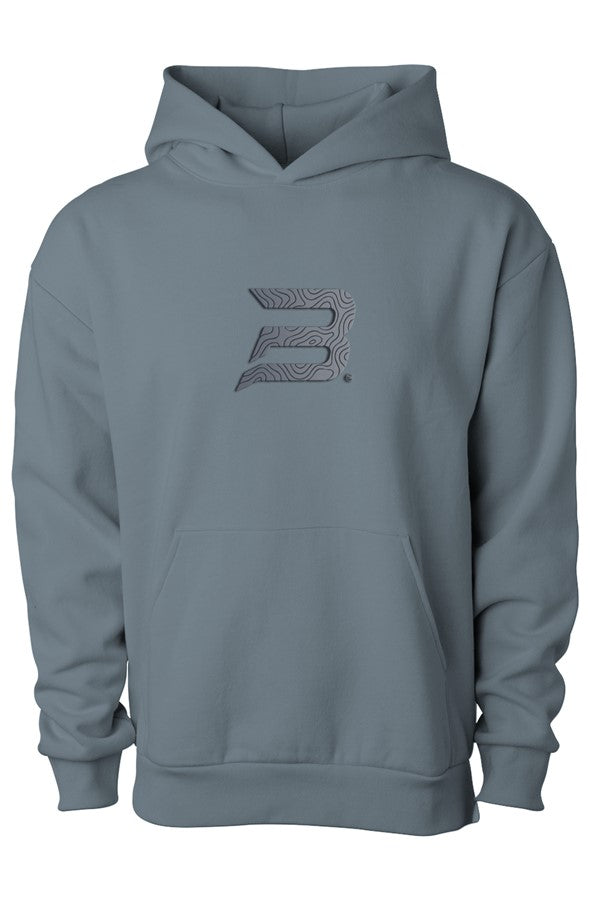 BASE Athlete Grayscale Pullover Hooded Sweatshirt